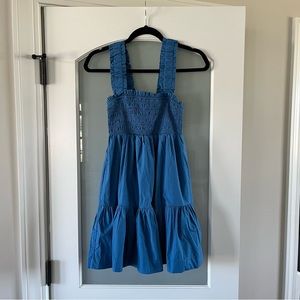 Abercrombie Smocked Dress, Blue, size Small Petite
